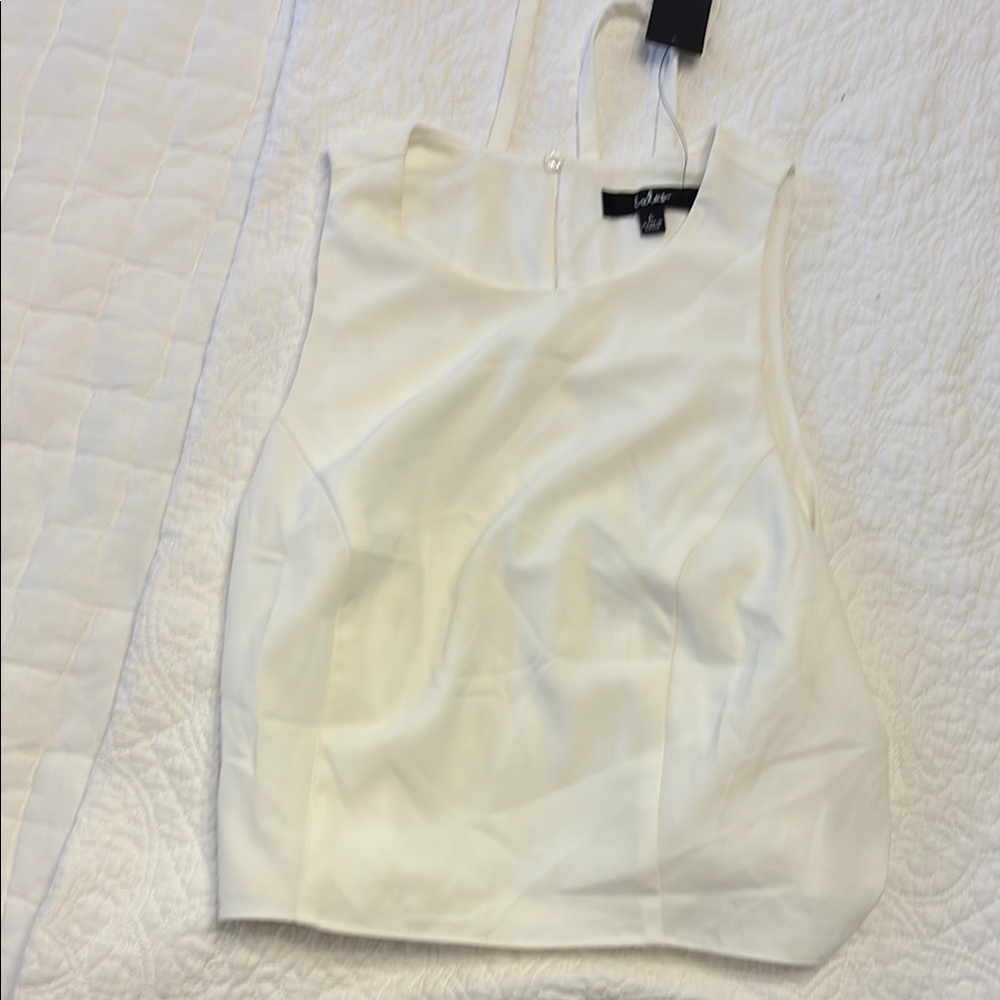 Lulu's Cream Sleeveless Crop Top